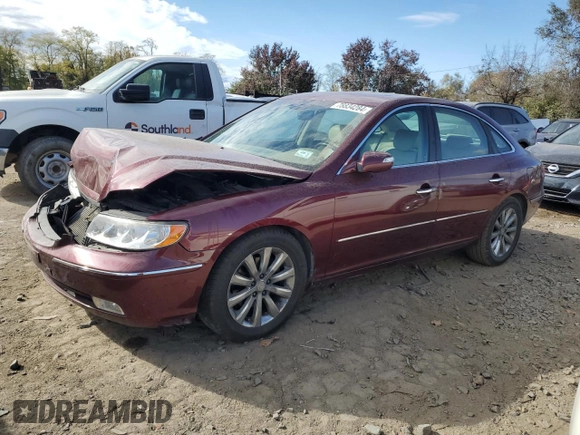 2009 Hyundai Azera Limited z VIN KMHFC46F69A372224, wystawiony jako Copart lot #78834284 z przebiegiem 79 758 mil mil oraz Szkoda całkowita • Salvage title. Historia ofert i sprzedaży dostępna na DreamBid. Obrazek 1.