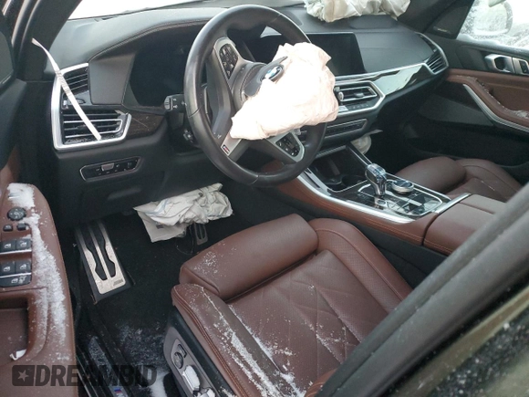 2023 BMW X5 xDrive40i with VIN 5UXCR6C07P9P85087, listed as a Copart auction lot 89091475 with Not provided miles and Salvage title. Bid and sale history available at DreamBid. Image 8.