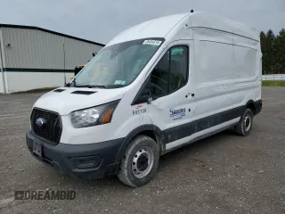 2022 Ford Transit Cargo z VIN 1FTBR1X85NKA58035, wystawiony jako Copart lot #55454515 z przebiegiem 90 769 mil mil oraz Szkody całkowita. Historia ofert i sprzedaży dostępna na DreamBid. Obrazek 1.