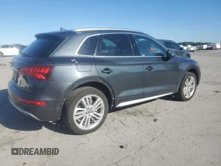 2018 Audi Q5 Premium Plus with VIN WA1BNAFY1J2019346, listed as a Copart auction lot 57487015 with 75,717 mi miles and Salvage title. Bid and sale history available at DreamBid. Image 3.
