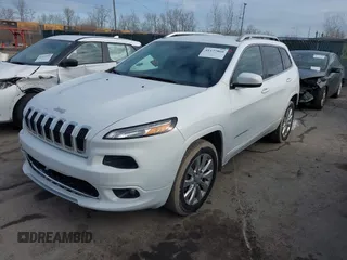2018 Jeep Cherokee Overland with VIN 1C4PJMJX7JD594319, listed as a IAAI auction lot 41177860 with 128,925 mi miles. Bid and sale history available at carsss.com. Image 17.