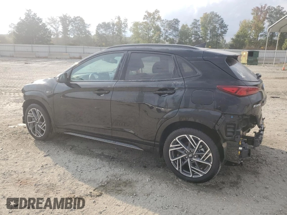 2023 Hyundai Kona N Line with VIN KM8K33A3XPU031197, listed as a Copart auction lot 72999344 with 20,664 mi miles and Salvage Title. Bid and sale history available at carsss.com. Image 2.