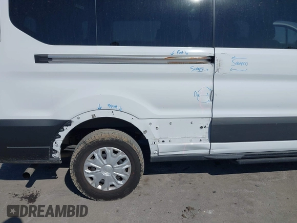 2023 Ford Transit Passenger XL with VIN 1FBAX2YG7PKA45159, listed as a IAAI auction lot 41702053 with 41,826 mi miles and . Bid and sale history available at DreamBid. Image 6.
