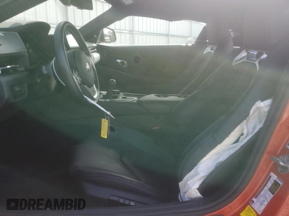 2024 Toyota Supra 3.0 with VIN WZ1DB0G07RW066056, listed as a Copart auction lot 49260325 with 3,621 mi miles and Salvage title. Bid and sale history available at DreamBid. Image 7.