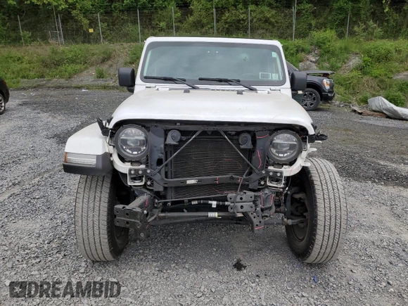 2021 Jeep Wrangler Unlimited Sahara with VIN 1C4HJXEN7MW563272, listed as a Copart auction lot 57398575 with 73,861 mi miles and Salvage title. Bid and sale history available at DreamBid. Image 5.