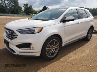 2019 Ford Edge Titanium z VIN 2FMPK3K9XKBB13022, wystawiony jako Copart lot #54672215 z przebiegiem 50 476 mil mil oraz Szkody całkowita. Historia ofert i sprzedaży dostępna na DreamBid. Obrazek 1.