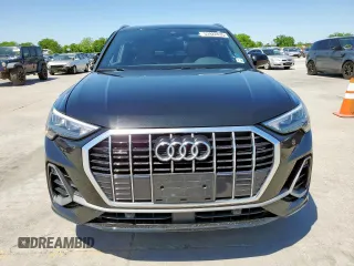 2020 Audi Q3 S line Premium with VIN WA1DECF30L1100906, listed as a Copart auction lot 53922435 with 41,961 mi miles and Salvage title. Bid and sale history available at DreamBid. Image 5.