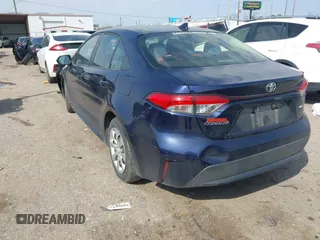 2020 Toyota Corolla LE with VIN JTDEPRAE7LJ000141, listed as a IAAI auction lot 41555971 with 19,386 mi miles. Bid and sale history available at carsss.com. Image 3.
