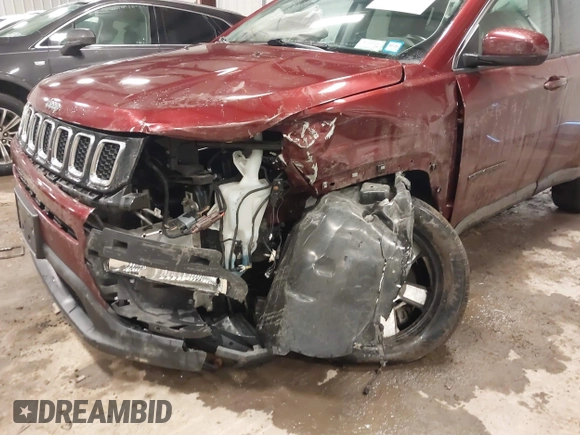 2020 Jeep Compass Latitude with VIN 3C4NJDBB9LT255911, listed as a IAAI auction lot 41398228 with 105,264 mi miles. Bid and sale history available at carsss.com. Image 6.