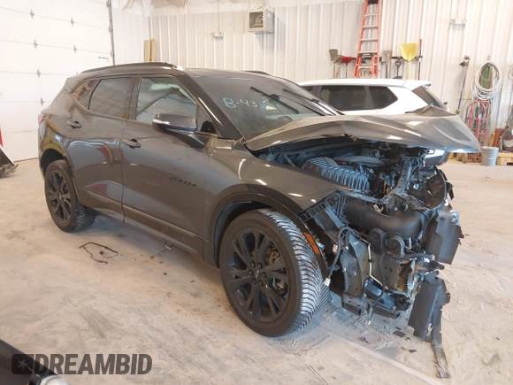 2021 Chevrolet Blazer RS with VIN 3GNKBKRS3MS553847, listed as a IAAI auction lot 42231473 with 51,822 mi miles and . Bid and sale history available at DreamBid. Image 1.