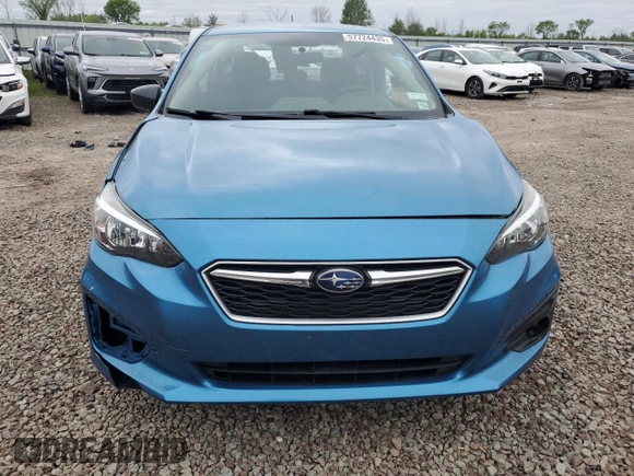 2019 Subaru Impreza with VIN 4S3GKAA68K3604009, listed as a Copart auction lot 57724435 with 44,317 mi miles and Salvage title. Bid and sale history available at DreamBid. Image 5.