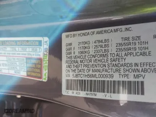 2021 Acura RDX w/Technology Package with VIN 5J8TC1H56ML000939, listed as a IAAI auction lot 41613894 with 35,057 mi miles. Bid and sale history available at carsss.com. Image 9.