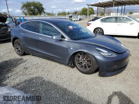 2018 Tesla Model 3 Long Range Battery with VIN 5YJ3E1EA2JF038886, listed as a Copart auction lot 52436365 with 47,548 mi miles and Salvage Title. Bid and sale history available at DreamBid. Image 4.