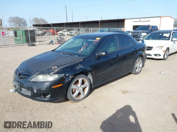 2008 Mazda 6 i Sport VE with VIN 1YVHP80C985M15978, listed as a IAAI auction lot 41740074 with 179,387 mi miles. Bid and sale history available at carsss.com. Image 2.
