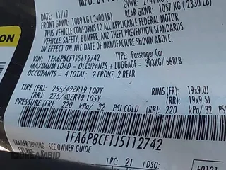2018 Ford Mustang GT with VIN 1FA6P8CF1J5112742, listed as a IAAI auction lot 40992048 with Not Provided miles. Bid and sale history available at carsss.com. Image 9.