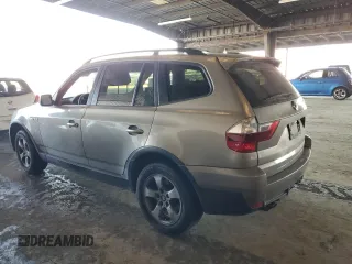 2008 BMW X3 3.0si with VIN WBXPC93438WJ07550, listed as a Copart auction lot 83121894 with 173,518 mi miles and Salvage Title. Bid and sale history available at carsss.com. Image 2.