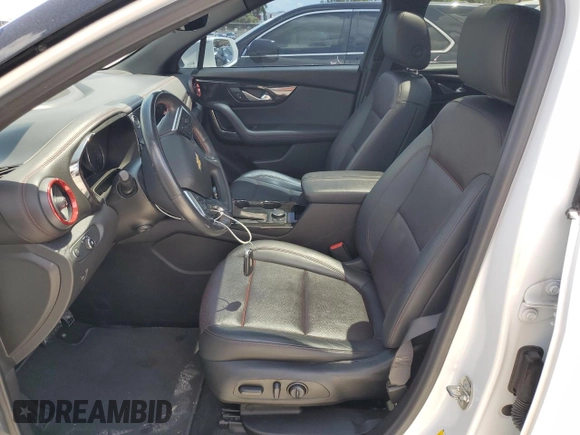 2019 Chevrolet Blazer RS with VIN 3GNKBJRS5KS700855, listed as a Copart auction lot 52548305 with 66,540 mi miles and Salvage title. Bid and sale history available at DreamBid. Image 7.