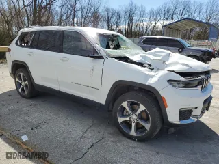 2023 Jeep Grand Cherokee L Limited with VIN 1C4RJKBG3P8830770, listed as a Copart auction lot 50101035 with 32,361 mi miles and Salvage Title. Bid and sale history available at carsss.com. Image 4.