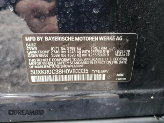 2017 BMW X5 xDrive35i with VIN 5UXKR0C38H0V83335, listed as a Copart auction lot 50345745 with 110,897 mi miles and Salvage Title. Bid and sale history available at carsss.com. Image 14.