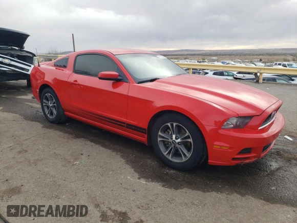 2014 Ford Mustang V6 with VIN 1ZVBP8AM9E5264443, listed as a Copart auction lot 51792565 with 130,984 mi miles and Salvage Title. Bid and sale history available at carsss.com. Image 4.