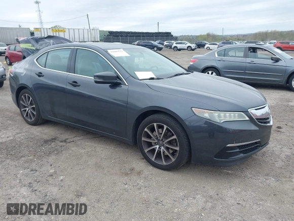 2016 Acura TLX V6 with VIN 19UUB2F38GA002139, listed as a IAAI auction lot 42085211 with 117,745 mi miles. Bid and sale history available at carsss.com. Image 1.