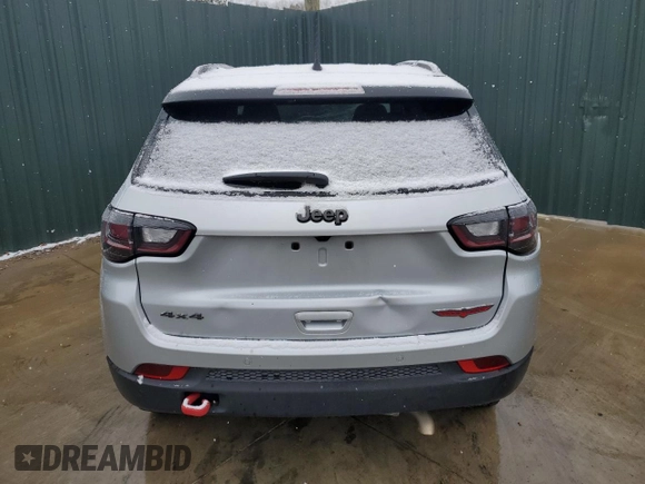 2025 Jeep Compass Trailhawk with VIN 3C4NJDDN4ST508770, listed as a Copart auction lot 47476645 with 10,591 mi miles and Clean title. Bid and sale history available at DreamBid. Image 6.