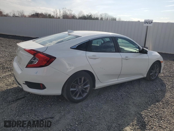 2020 Honda Civic Sedan EX-L with VIN 19XFC1F75LE023233, listed as a Copart auction lot 50486045 with 8,669 mi miles and Salvage Title. Bid and sale history available at carsss.com. Image 3.