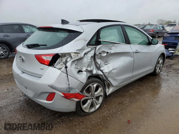 2013 Hyundai Elantra GT with VIN KMHD35LE4DU054151, listed as a Copart auction lot 72439174 with 52,975 mi miles and Salvage Title. Bid and sale history available at carsss.com. Image 3.