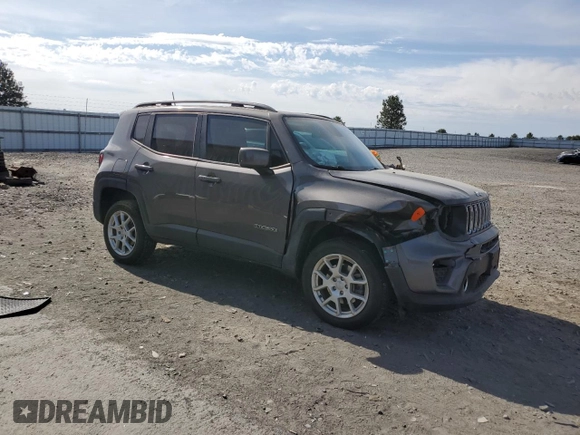 2020 Jeep Renegade Latitude z VIN ZACNJBBB8LPL33572, wystawiony jako Copart lot #60531795 z przebiegiem 78 528 mil mil oraz Szkoda całkowita • Salvage title. Historia ofert i sprzedaży dostępna na DreamBid. Obrazek 4.