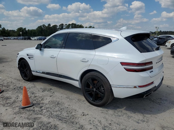 2021 Genesis GV80 Advanced + with VIN KMUHCESC8MU036450, listed as a Copart auction lot 72721564 with 42,643 mi miles and Salvage Title. Bid and sale history available at carsss.com. Image 2.