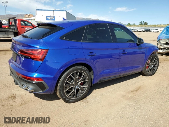 2024 Audi SQ5 Sportback Premium Plus with VIN WA124AFY2R2088187, listed as a Copart auction lot 73215564 with 106 mi miles and Salvage title. Bid and sale history available at DreamBid. Image 3.