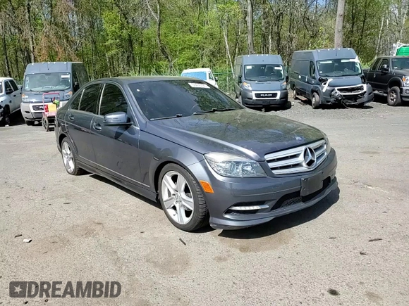 2011 Mercedes-Benz C 300 Sport with VIN WDDGF8BB9BR165933, listed as a Copart auction lot 55478725 with 135,734 mi miles and Salvage title. Bid and sale history available at DreamBid. Image 13.