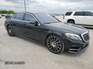 2015 Mercedes-Benz S 550 with VIN WDDUG8CB5FA133287, listed as a Copart auction lot 54829225 with 55,878 mi miles and Salvage Title. Bid and sale history available at carsss.com. Image 4.