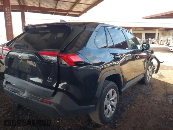 2023 Toyota RAV4 LE with VIN 2T3F1RFV8PC357402, listed as a IAAI auction lot 42358089 with 28,252 mi miles and . Bid and sale history available at DreamBid. Image 4.