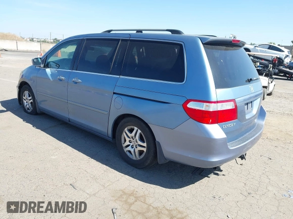 2006 Honda Odyssey EX-L with VIN 5FNRL38726B108311, listed as a IAAI auction lot 42203838 with 205,201 mi miles and . Bid and sale history available at DreamBid. Image 3.