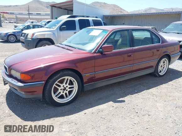 2000 BMW 7 Series 740iL with VIN WBAGH8349YDP07409, listed as a IAAI auction lot 42465862 with Not provided miles and . Bid and sale history available at DreamBid. Image 2.