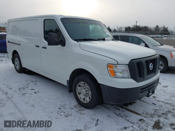 2019 Nissan NV S with VIN 1N6BF0KM0KN808925, listed as a IAAI auction lot 41609527 with 184,264 mi miles. Bid and sale history available at carsss.com. Image 1.