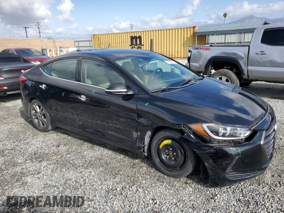 2018 Hyundai Elantra SEL with VIN 5NPD84LF9JH214216, listed as a Copart auction lot 51807985 with 76,057 mi miles and Salvage Title. Bid and sale history available at DreamBid. Image 4.