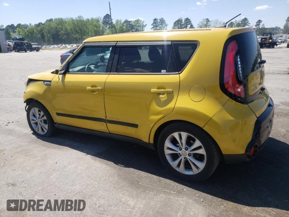 2016 Kia Soul + z VIN KNDJP3A58G7291327, wystawiony jako Copart lot #53488695 z przebiegiem 96 534 mil mil oraz Szkoda całkowita • Salvage title. Historia ofert i sprzedaży dostępna na DreamBid. Obrazek 2.