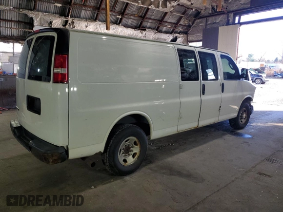 2017 Chevrolet Express Cargo Van with VIN 1GCZGHFG1H1113726, listed as a Copart auction lot 81148894 with 0 mi miles and Salvage Title. Bid and sale history available at carsss.com. Image 3.