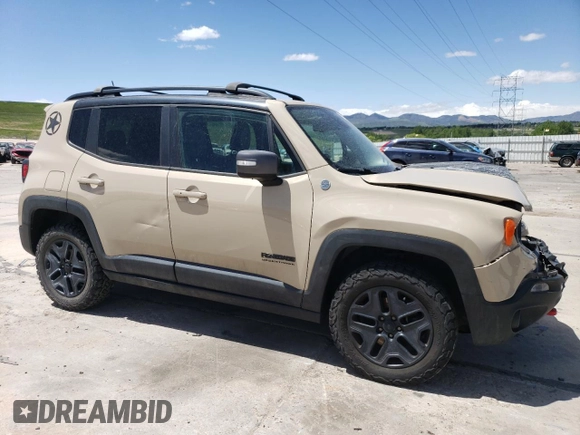 2017 Jeep Renegade Trailhawk with VIN ZACCJBCBXHPE97129, listed as a Copart auction lot 57259825 with 71,380 mi miles and Non repairable. Bid and sale history available at DreamBid. Image 4.