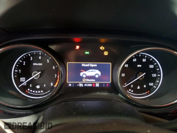 2022 Buick Encore GX Select with VIN KL4MMESL9NB007710, listed as a Copart auction lot 57322985 with 41,200 mi miles and Salvage title. Bid and sale history available at DreamBid. Image 9.