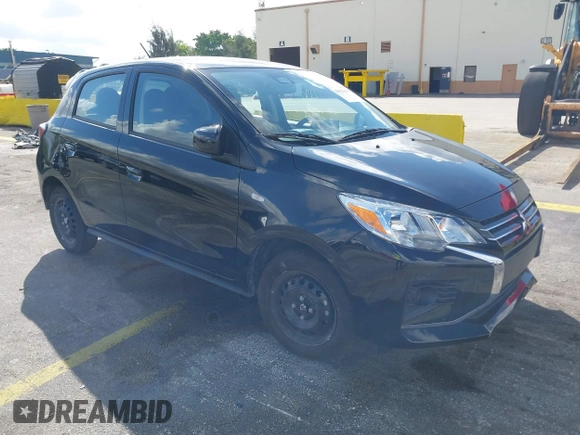 2024 Mitsubishi Mirage ES with VIN ML32AUHJ2RH019841, listed as a IAAI auction lot 41623414 with 6,629 mi miles and . Bid and sale history available at DreamBid. Image 1.