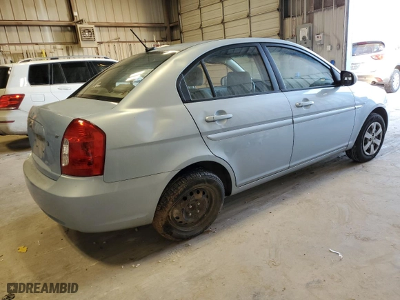 2011 Hyundai Accent GLS with VIN KMHCN4AC1BU615615, listed as a Copart auction lot 52428885 with 122,334 mi miles and Salvage Title. Bid and sale history available at carsss.com. Image 3.