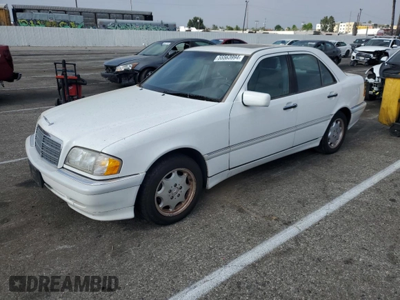 2000 Mercedes-Benz C 230 Kompressor with VIN WDBHA24G1YA820238, listed as a Copart auction lot 55563994 with 264,556 mi miles and Salvage Title. Bid and sale history available at carsss.com. Image 1.
