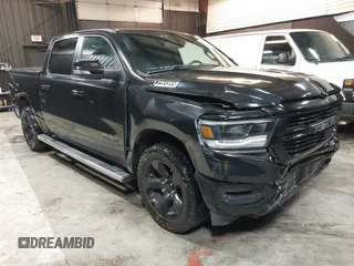 2019 Ram 1500 Big Horn with VIN 1C6SRFFT5KN520999, listed as a IAAI auction lot 42469143 with 42,411 mi miles and . Bid and sale history available at DreamBid. Image 1.