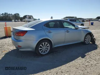 2008 Lexus IS 250 with VIN JTHCK262585022763, listed as a Copart auction lot 50690235 with 216,766 mi miles and Salvage Title. Bid and sale history available at carsss.com. Image 3.