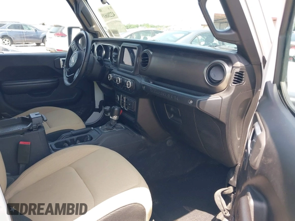 2019 Jeep Wrangler Unlimited Sport S with VIN 1C4HJXDN2KW508341, listed as a IAAI auction lot 42286619 with 49,410 mi miles and . Bid and sale history available at DreamBid. Image 5.