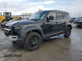 2023 Land Rover Defender SE with VIN SALEP7EU1P2186080, listed as a Copart auction lot 84107764 with 9,780 mi miles and Salvage title. Bid and sale history available at DreamBid. Image 1.