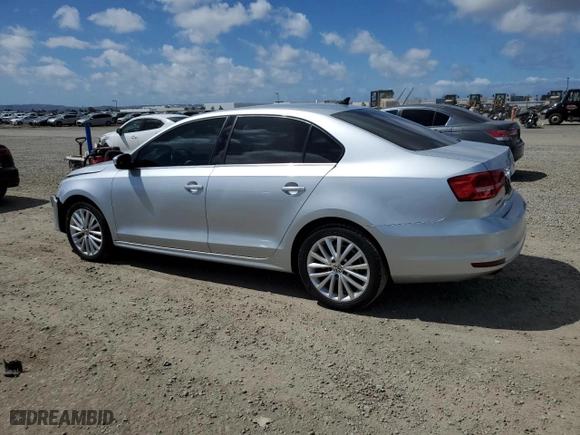 2015 Volkswagen Jetta Sedan 1.8T SE with VIN 3VWD17AJXFM210137, listed as a Copart auction lot 50099535 with 53,329 mi miles and Salvage Title. Bid and sale history available at carsss.com. Image 2.